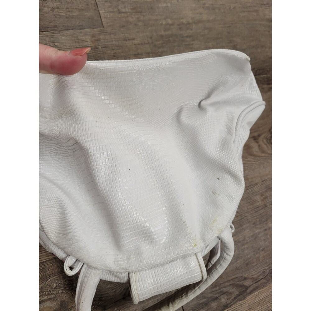 Dolce Vita White Tote with Yellow, Purple, and Green Accents - Picture 6 of 10